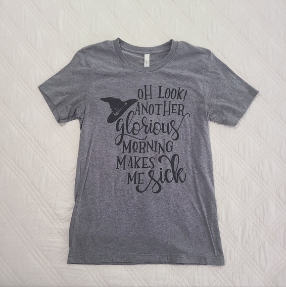 Bella Canvas Tops - Heather Gray "Hocus Pocus" Halloween Tee